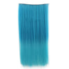 Wholesale color wig hair extension piece a five-card straight hair gradient hair piece long straight hair piece hair extension   Q24 NAVY SKY BLUE GRADIENT 