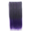 Wholesale color wig hair extension piece a five-card straight hair gradient hair piece long straight hair piece hair extension   Q25 BLACK GRADIENT PURPLE  