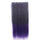 Wholesale color wig hair extension piece a five-card straight hair gradient hair piece long straight hair piece hair extension   Q25 BLACK GRADIENT PURPLE  