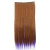 Wholesale color wig hair extension piece a five-card straight hair gradient hair piece long straight hair piece hair extension   Q38 BLOND STREAKED PURPLE - Mega Save Wholesale & Retail - 1