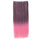 Wholesale color wig hair extension piece a five-card straight hair gradient hair piece long straight hair piece hair extension   Q3 BLACK CHERRY PINK GRADIENT 