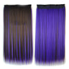 Wholesale color wig hair extension piece a five-card straight hair gradient hair piece long straight hair piece hair extension   Q43 DYEING DARK BROWN PURPLE - Mega Save Wholesale & Retail - 1