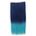 Wholesale color wig hair extension piece a five-card straight hair gradient hair piece long straight hair piece hair extension   Q8 AZURE BLUE GRADIENT 