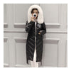 Thick Fox Fur Collar Woman Down Coat Warm Long  black    S - Mega Save Wholesale & Retail - 3
