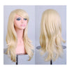 27.5" 70cm Long Wavy Curly Cosplay Fashion Mermaid Fantasy Wig heat resistant   light golden - Mega Save Wholesale & Retail