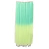 Gradient Ramp Five Cards Hair Extension Wig    light green to yellow - Mega Save Wholesale & Retail - 1