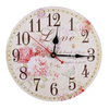 Hang Wall Clock Wooden Sildent Quartz  light rose - Mega Save Wholesale & Retail