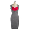 Houndstooth Dress Mature Sexy Pencil Skirt   S - Mega Save Wholesale & Retail - 1