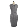 Houndstooth Dress Mature Sexy Pencil Skirt   S - Mega Save Wholesale & Retail - 2