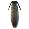 Corn Hot Lace-up Horsetail Gradient Ramp    light brown sky blue 2M30HBLUE3#