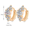 Women Stylish Zircon Earrings 18K Gold Galvsanized - Mega Save Wholesale & Retail - 4