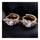 Women Stylish Zircon Earrings 18K Gold Galvsanized - Mega Save Wholesale & Retail - 2