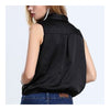 Fashionable Shawl Collar Shirt   black   S - Mega Save Wholesale & Retail - 2