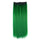 Wholesale color wig hair extension piece a five-card straight hair gradient hair piece long straight hair piece hair extension   GREEN GRASS - Mega Save Wholesale & Retail - 1