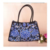 Bohemian Woman's Bag National Style Embroidery Single-shoulder Bag Embroidery Handbag Big Bag Factory(Big Szie)    blue and white flower - Mega Save Wholesale & Retail - 1