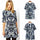 hotsale Women Porcelain Print dress half Sleeve T Shirt Top Casual Mini Shift Dress S - Mega Save Wholesale & Retail - 1