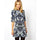 hotsale Women Porcelain Print dress half Sleeve T Shirt Top Casual Mini Shift Dress S - Mega Save Wholesale & Retail - 3