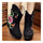 Vintage Beijing Cloth Shoes Embroidered Boots black - Mega Save Wholesale & Retail - 2