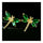 Dragonfly Shape Zircon Earrings   gold plated green zircon - Mega Save Wholesale & Retail - 2