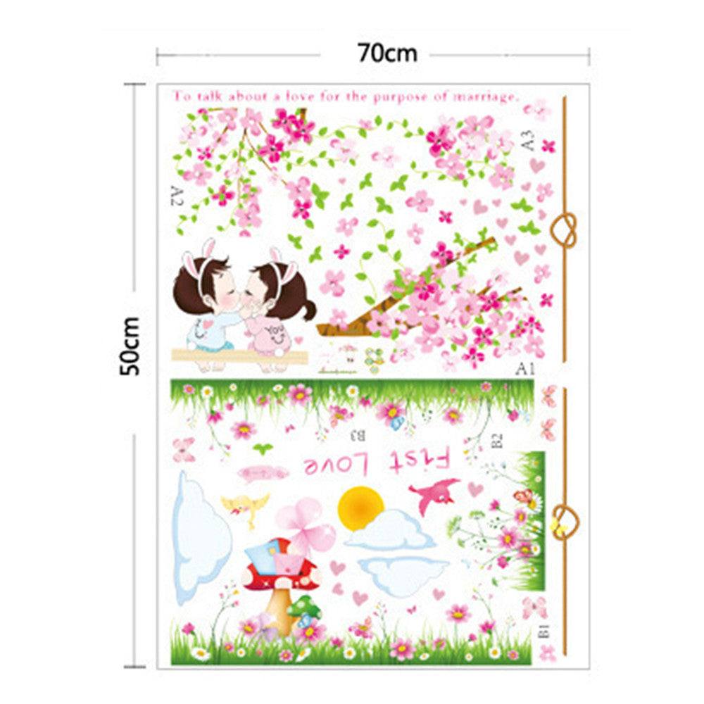 Wallpaper Wall Couple Sticker Sakura Tree Removeable - Mega Save Wholesale & Retail - 2