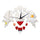 Acrylic DIY Wall Clock Mirror Cupid 3D Sticking   silver - Mega Save Wholesale & Retail