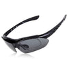 XQ-100 Polarized Sunglasses Changeable Riding Sports   black