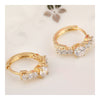 18K Gold Galvanized Zircon Earrings - Mega Save Wholesale & Retail - 2