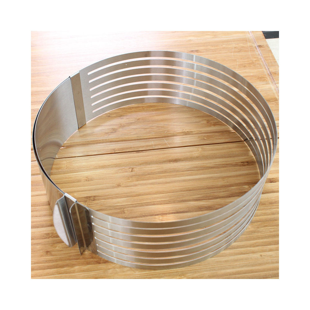 Wholesale adjustable circular layered mousse ring 24-30CM retractable telescopic cake mold baking mold - Mega Save Wholesale & Retail