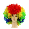 Fashion Afro Cosplay Curly Clown Party 70s Disco Cosplay Wig Cheering Squad Clown   rainbow - Mega Save Wholesale & Retail
