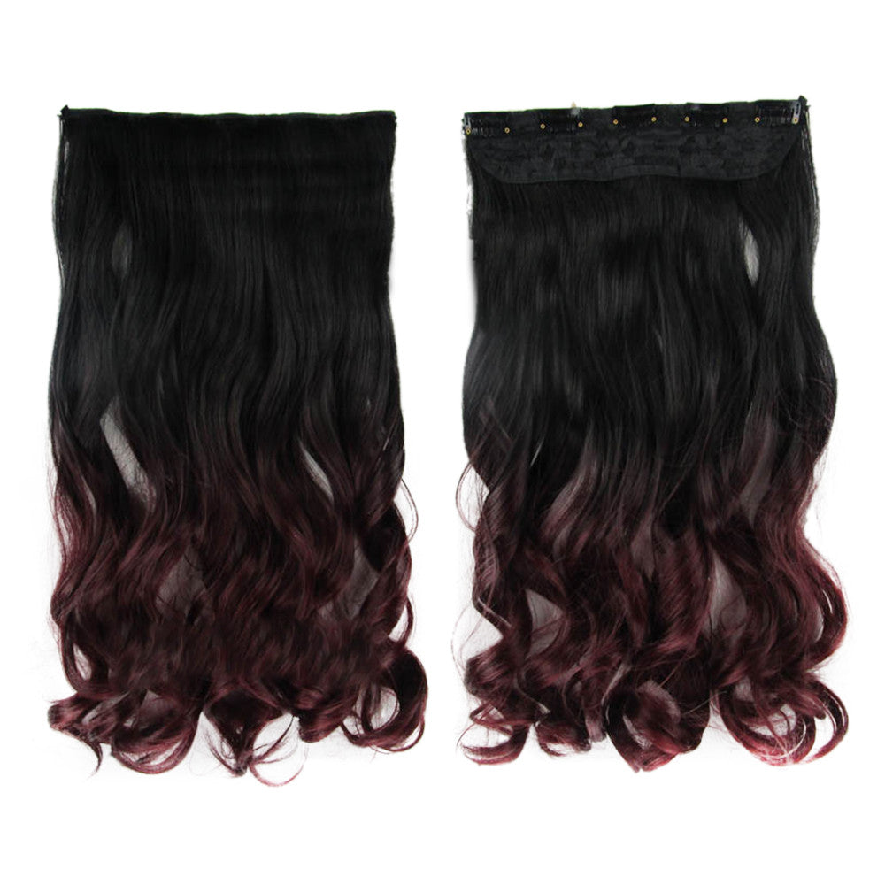 Gradient Ramp Hair Extension 5 Cards Wig     BlackT99J# - Mega Save Wholesale & Retail