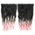 Gradient Ramp Hair Extension 5 Cards Wig     BlackTLight Pink - Mega Save Wholesale & Retail