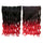 Gradient Ramp Hair Extension 5 Cards Wig     BlackTRed# - Mega Save Wholesale & Retail