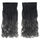 Gradient Ramp Hair Extension 5 Cards Wig     1BT0403 black to dark grey - Mega Save Wholesale & Retail