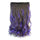 5 Cards Wig Piece Hair Extension Highlights    dark brown with dark purple
