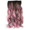5 Cards Wig Piece Hair Extension Highlights    dark brown rouge pink bleach and dye