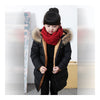 Child Winter Warm Middle Long Down Coat Racoon Fur Collar  black   110cm - Mega Save Wholesale & Retail - 2