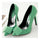 Suede Pointed Low-cut Bowknot Thin High Heel Thin Shoes  green - Mega Save Wholesale & Retail - 2