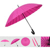 Fashion umbrella Water Activated Flower appeared once wet Windproof Princess Novelty Umbrella Black - Mega Save Wholesale & Retail - 7
