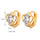 Earrings Love Heart Delicate - Mega Save Wholesale & Retail - 4