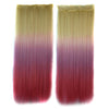 5 Cards Hair Extension 3 Colors Gradient Ramp Wig beige taro purple light pink