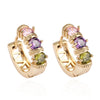 18K Gold Galvanized Zircon Earrings - Mega Save Wholesale & Retail - 1