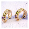 18K Gold Galvanized Zircon Earrings - Mega Save Wholesale & Retail - 4