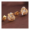 18K Gold Galvanized Austrian Zircon Ear Studs - Mega Save Wholesale & Retail - 2