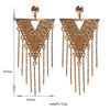 Extraordinary Exaggerated Earrings 18K Gold Galvanized Zircon Accessory - Mega Save Wholesale & Retail - 4