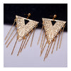 Extraordinary Exaggerated Earrings 18K Gold Galvanized Zircon Accessory - Mega Save Wholesale & Retail - 3