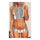 Palm Tree Microgroove Printing Zipper High Waist Swimwear  panties S - Mega Save Wholesale & Retail