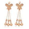 Tassel Earrings Featured Butterfly Long Exaggerated Accessory - Mega Save Wholesale & Retail - 1