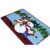 Christmas Series Ground Floor Foot Door Mat Carpet light blue snowman - Mega Save Wholesale & Retail - 1