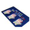 Christmas Series Ground Floor Foot Door Mat Carpet blue gloves - Mega Save Wholesale & Retail - 1