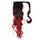 Colorful Gradient Ramp Mgic Tape Wig Horsetail     MST black to wine red